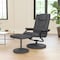 Flash Furniture Rachel Contemporary Multi-Position Recliner and Ottoman w/Wrapped Base in Gray LeatherSoft BT-7862-GY-GG - alternate 1